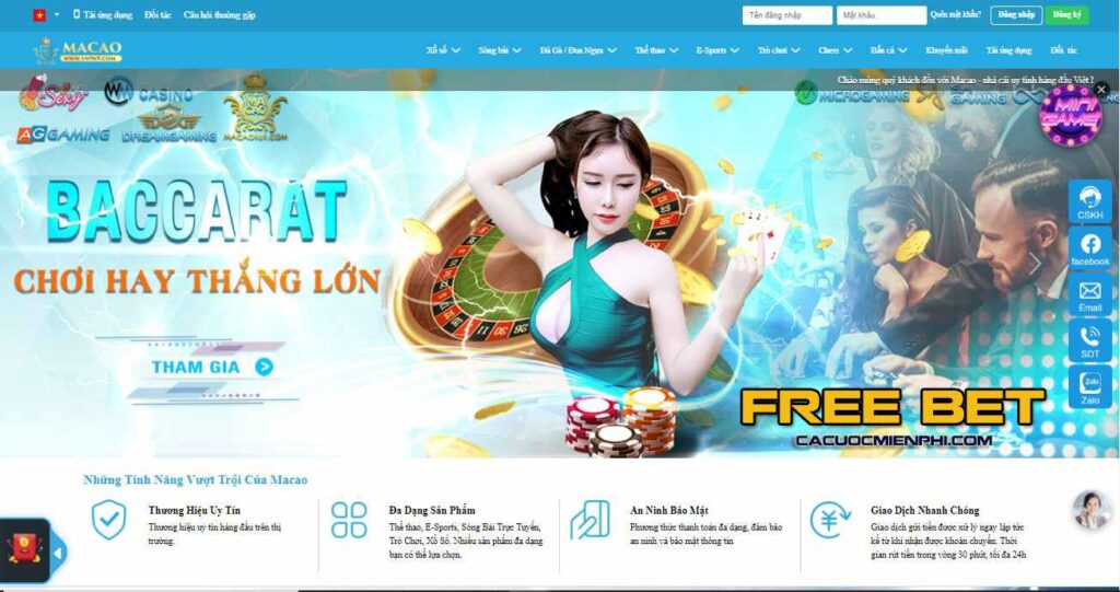 Các loại hình cá cược nổi bật trên trang web 18Bet Gaming - 18Bet