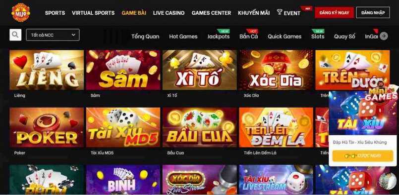 Tôi có thể chơi những trò chơi nào trên Bongdalu Card Games? - Bongdalu