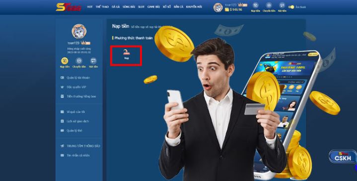 Các phương thức gửi và rút tiền chính của Soco88 - Soco88